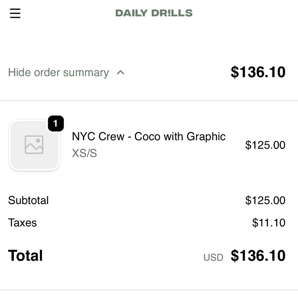 Daily Drills | NYC Oversized Crew in Coco - Picture 6 of 6